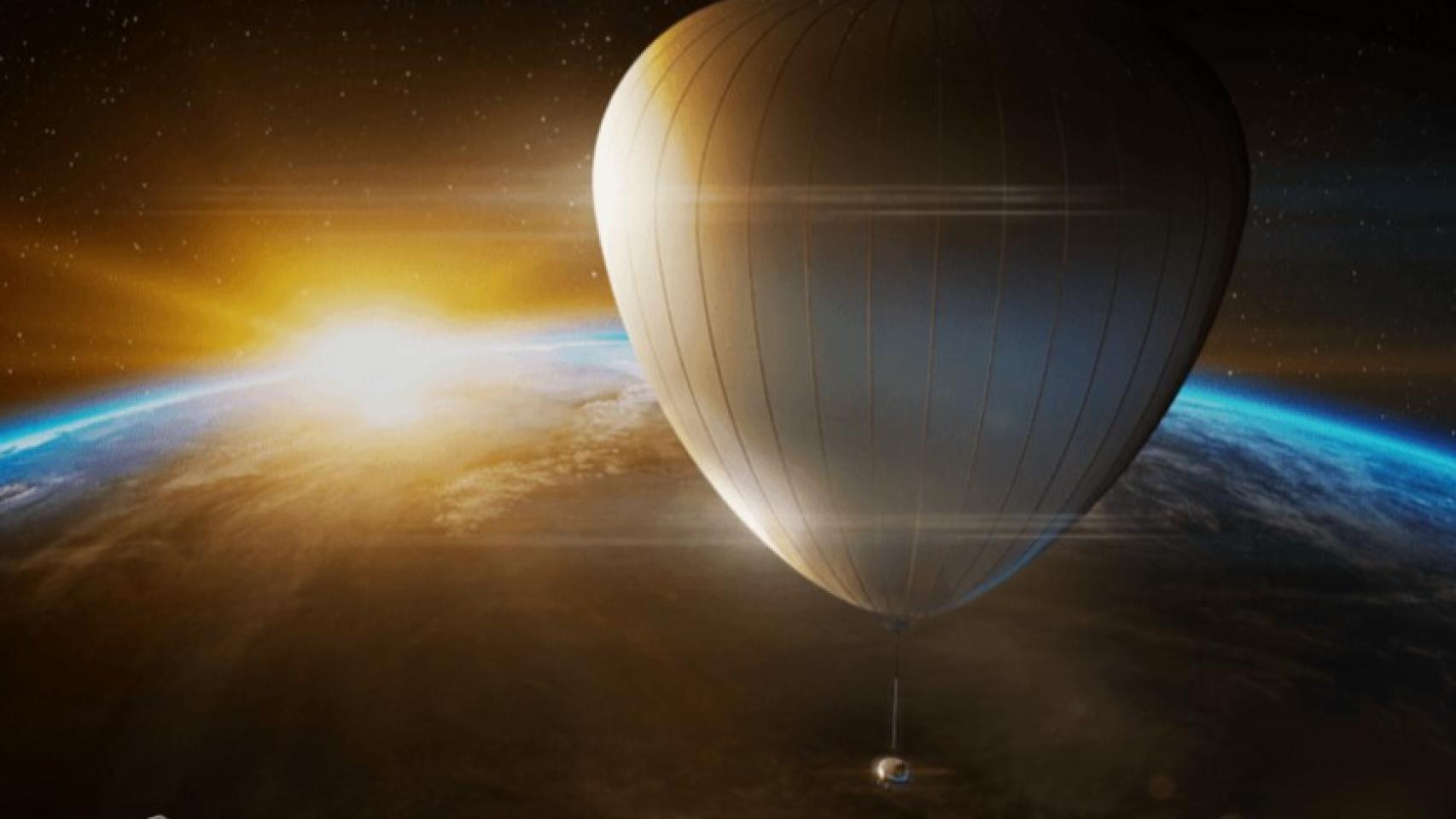Infografía del globo y la cápsula de Halo Space.