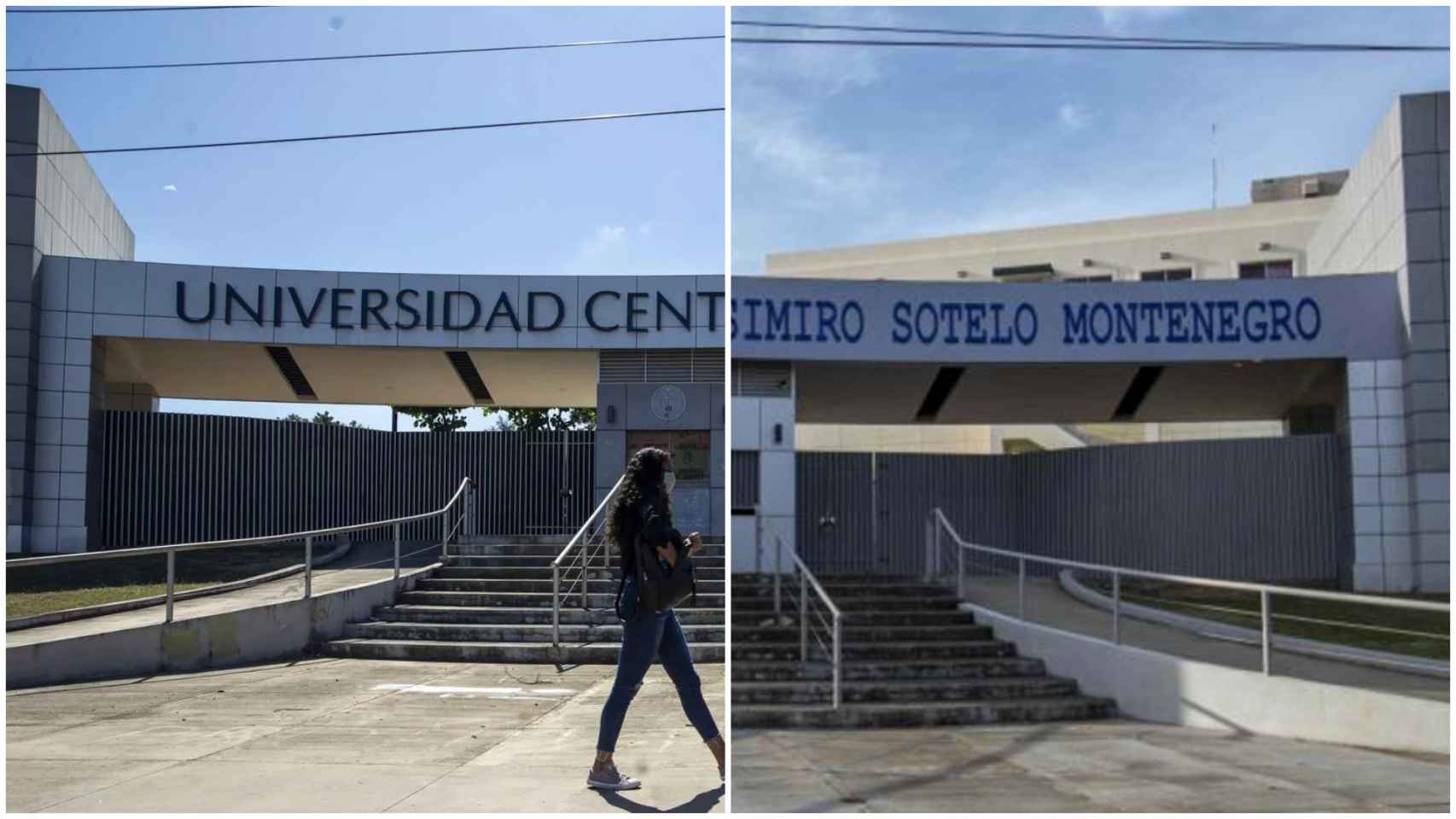 Antes y después de la Universidad Centroamericana, ahora dedicada a Casimiro Sotelo Montenegro.