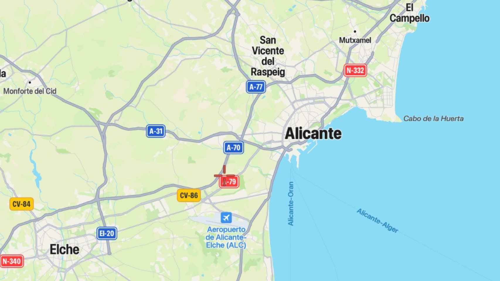 Los municipios de Alicante son colindantes y apenas les separan una veintena de kilómetros entre sus núcleos urbanos.