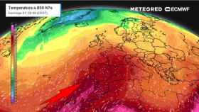 Las masas de aire cálido que marcan el final de septiembre en España. Meteored.