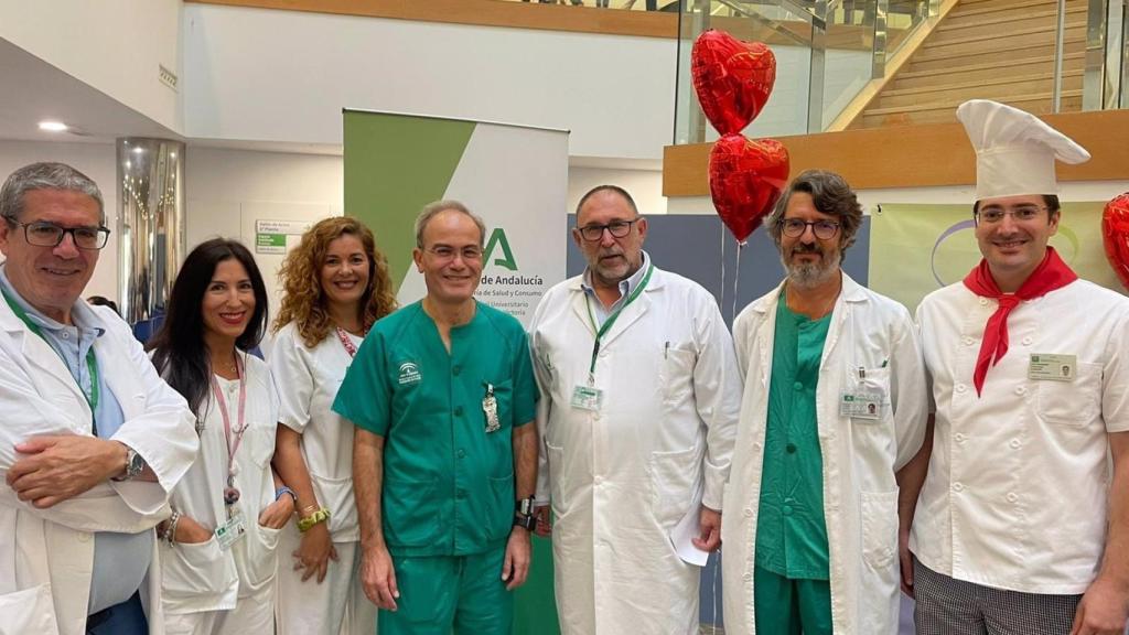 Actos Semana del Corazón en el Hospital Clínico de Málaga.