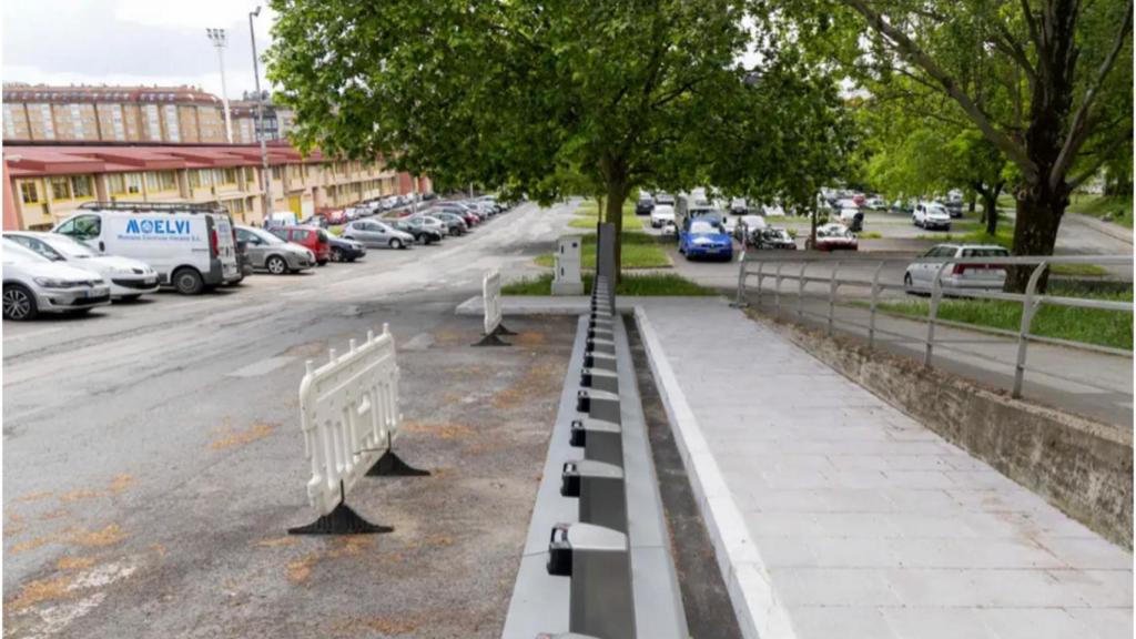 La estación de BiciCoruña en la plaza de Agustín Díaz