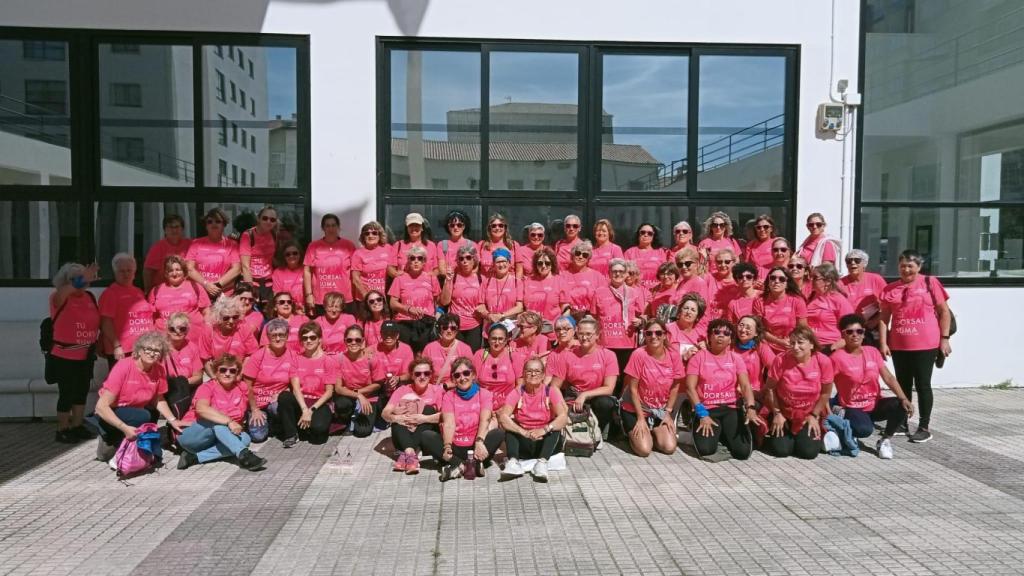 Las participantes en la carrera de la asociación