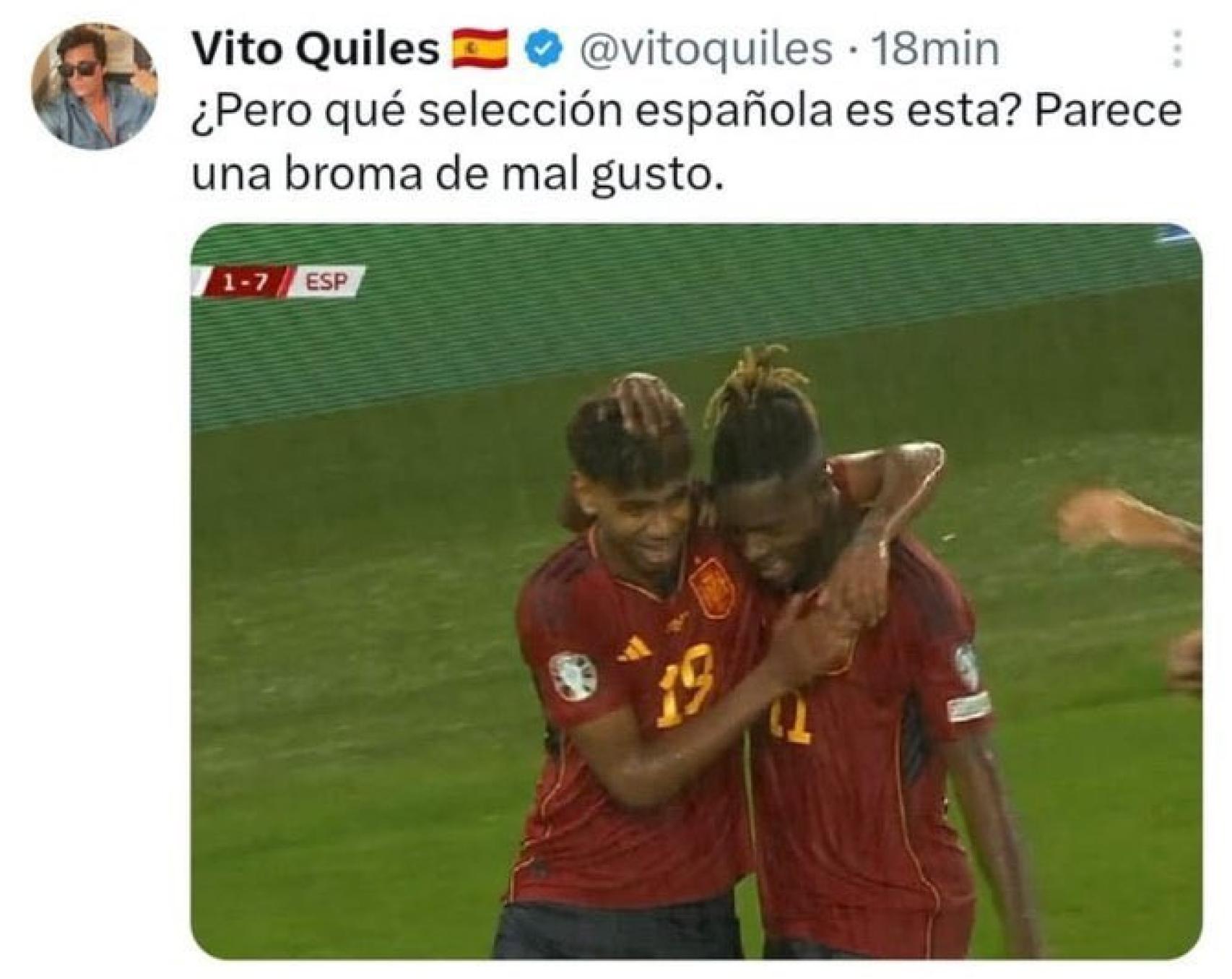 El tuit eliminado de Quiles por el que López le ha llamado racista.