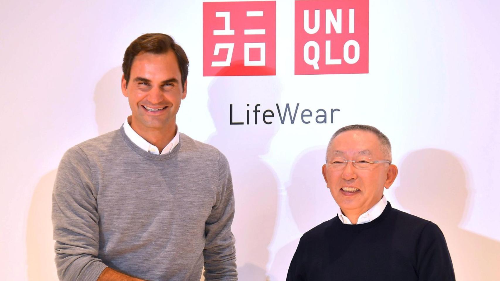 Roger Federer, durante un acto de la marca japonesa Uniqlo