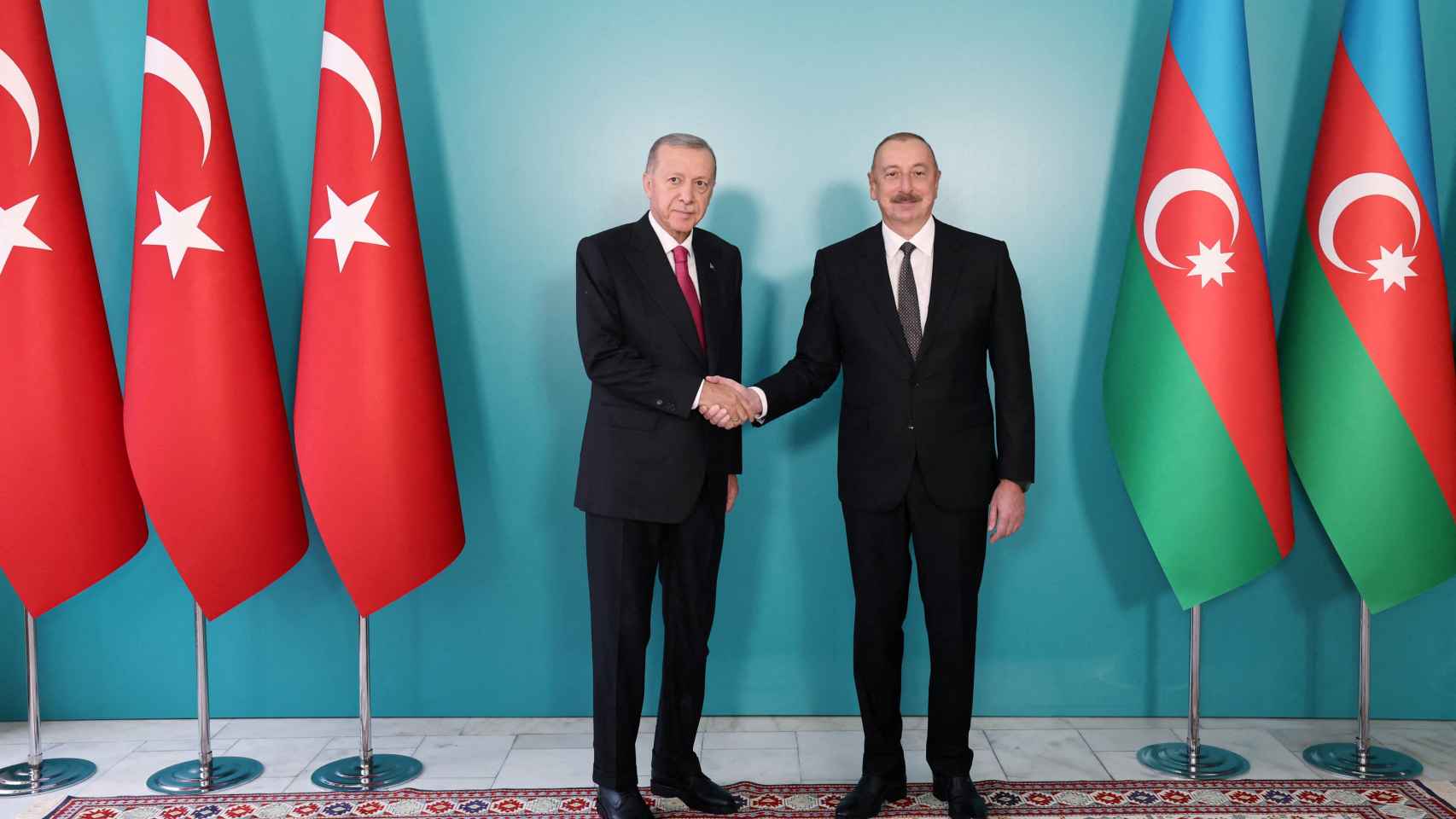 El presidente turco, Tayyip Erdogan, visita Najicheván.