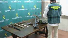 Detectores requisados por la Guardia Civil en la operación