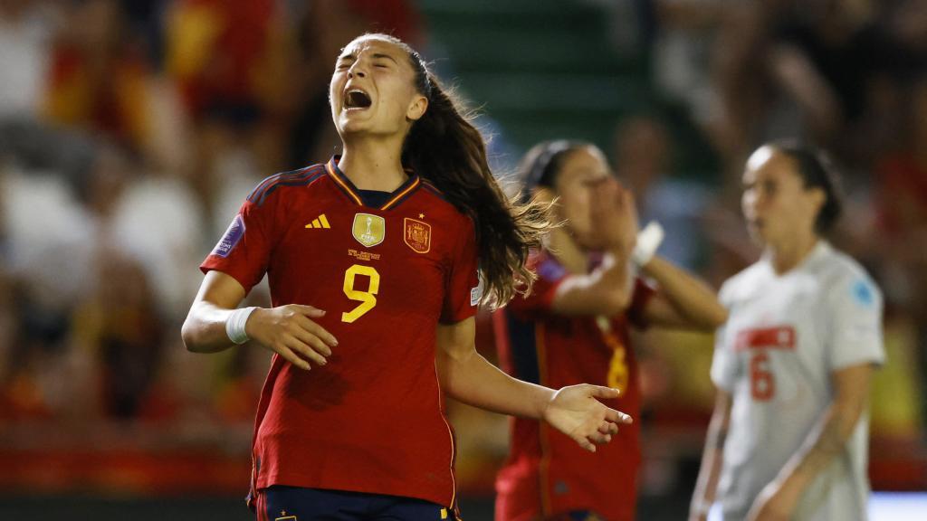 Inma Gabarro, en el último partido de la Selección.