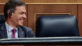 Pedro Sánchez, durante la sesión de investidura.