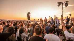 Tinariwen en la terraza del Mar de Vigo.