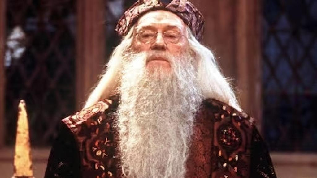 Richard Harris, como el primer Dumbledore.