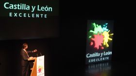 El vicepresidente de la Junta de Castilla y León, Juan García-Gallardo, interviene en la presentación de la Estrategia Turística de Castilla y León