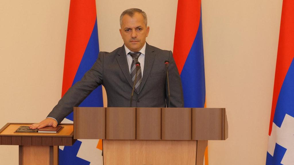 Samvel Shahramanyan, el presidente de Nagorno Karabaj.