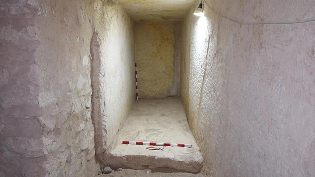 Uno de los almacenes descubiertos en el interior de la pirámide