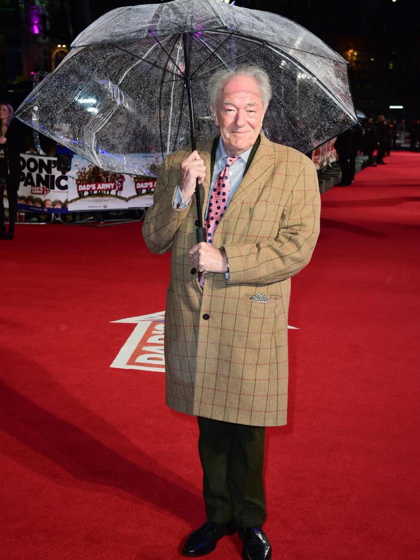 Michael Gambon durante la 'premiere' de una película en Londres, año 2016.