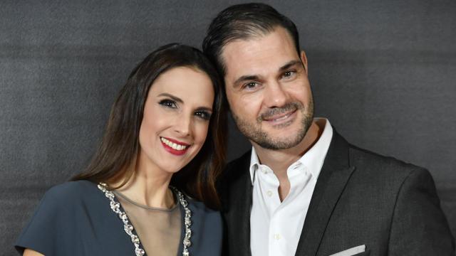 Nuria Fergó y Juan Pablo Lauro, durante un evento en Madrid.