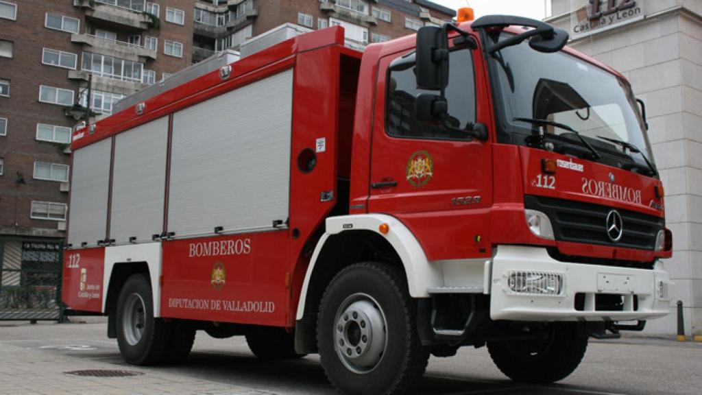 Imagen de un vehículo de los Bomberos de la Diputación de Valladolid.