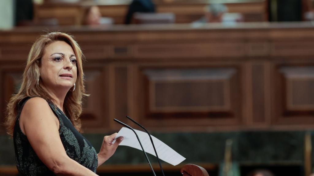 Cristina Valido, diputada de Coalición Canaria, durante un Pleno en el Congreso.