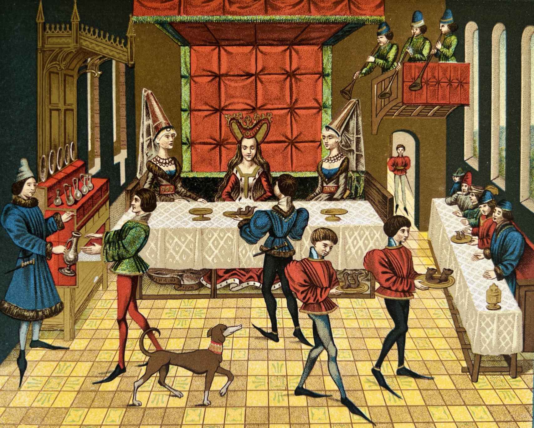 Un banquete medieval.