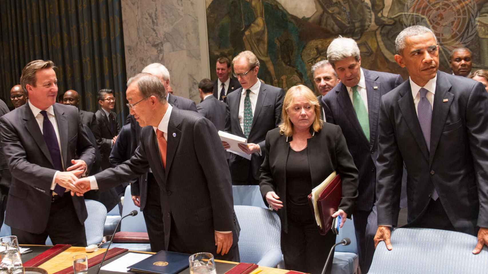 Susana Malcorra en la sala del Consejo de Seguridad de la ONU.