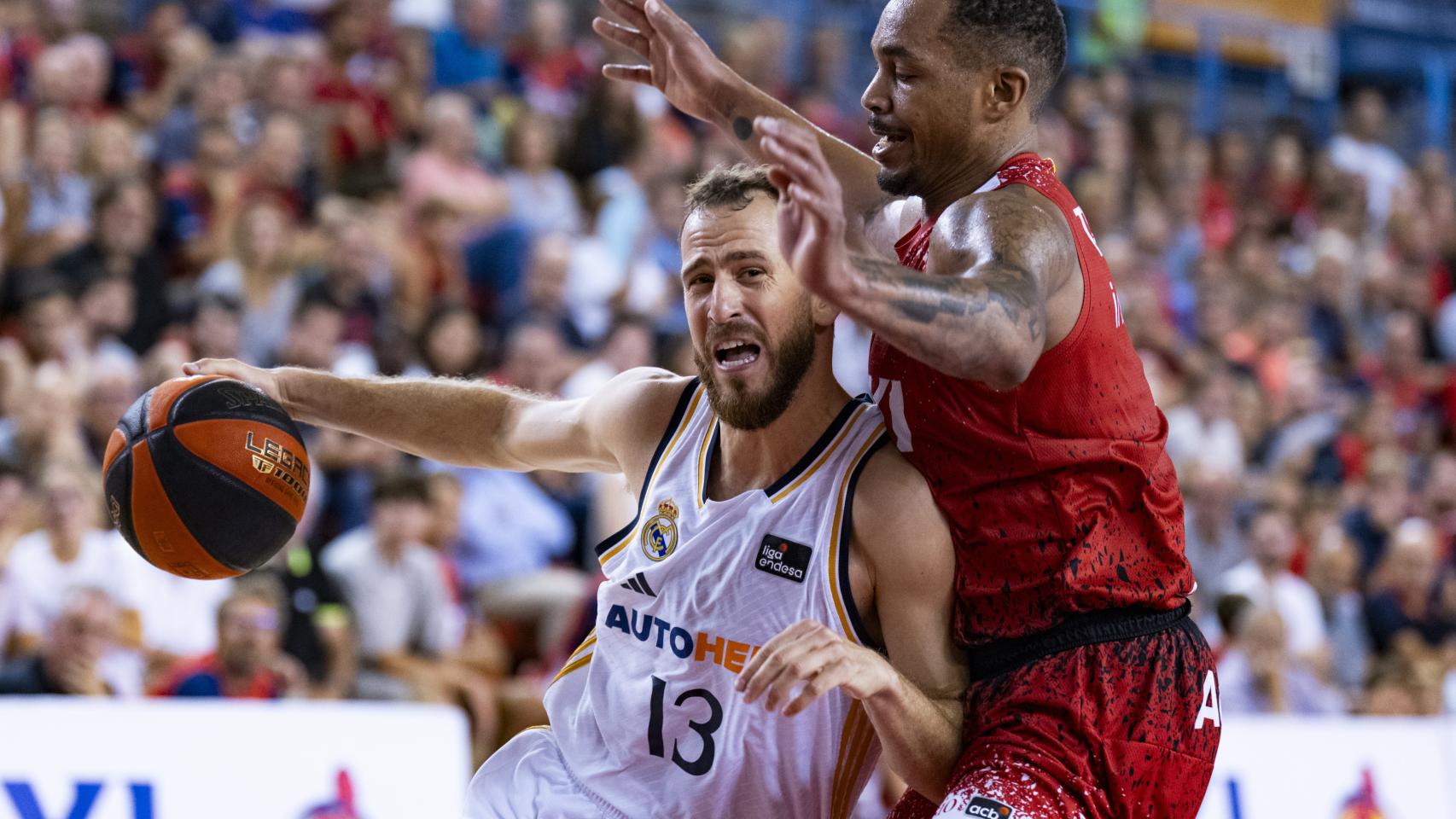 Sergio Rodríguez, durante un instante del Manresa - Real Madrid