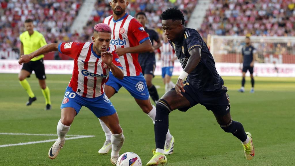 Acción de Vinicius ante el Girona