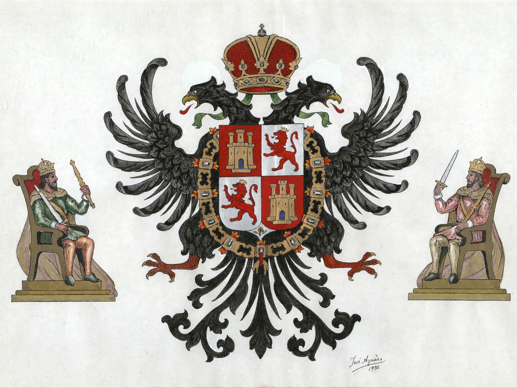 Escudo de la ciudad de Toledo de José Aguado. Foto: Ayuntamiento de Toledo.