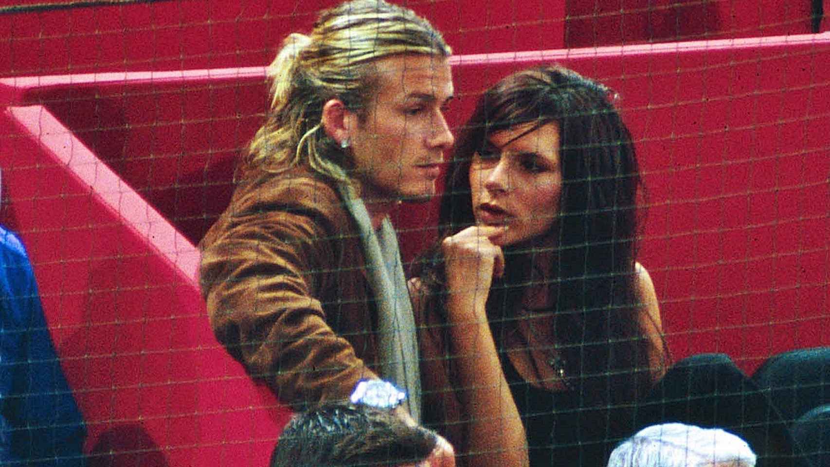 David y Victoria Beckham en Madrid, en 2003.