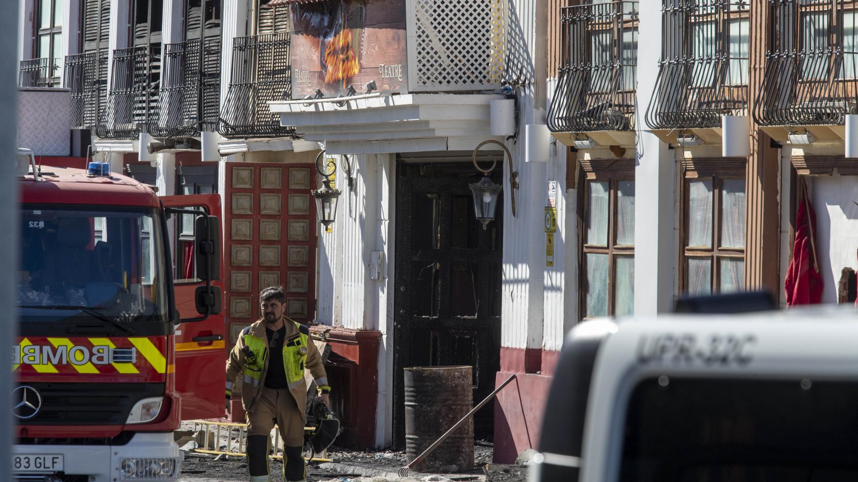 Zona de Las Atalayas, en Murcia, tras el incendio iniciado en 'La Fonda'.