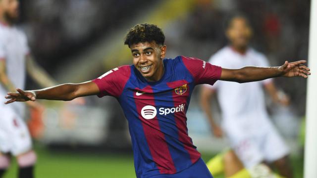 Lamine Yamal, con el FC Barcelona