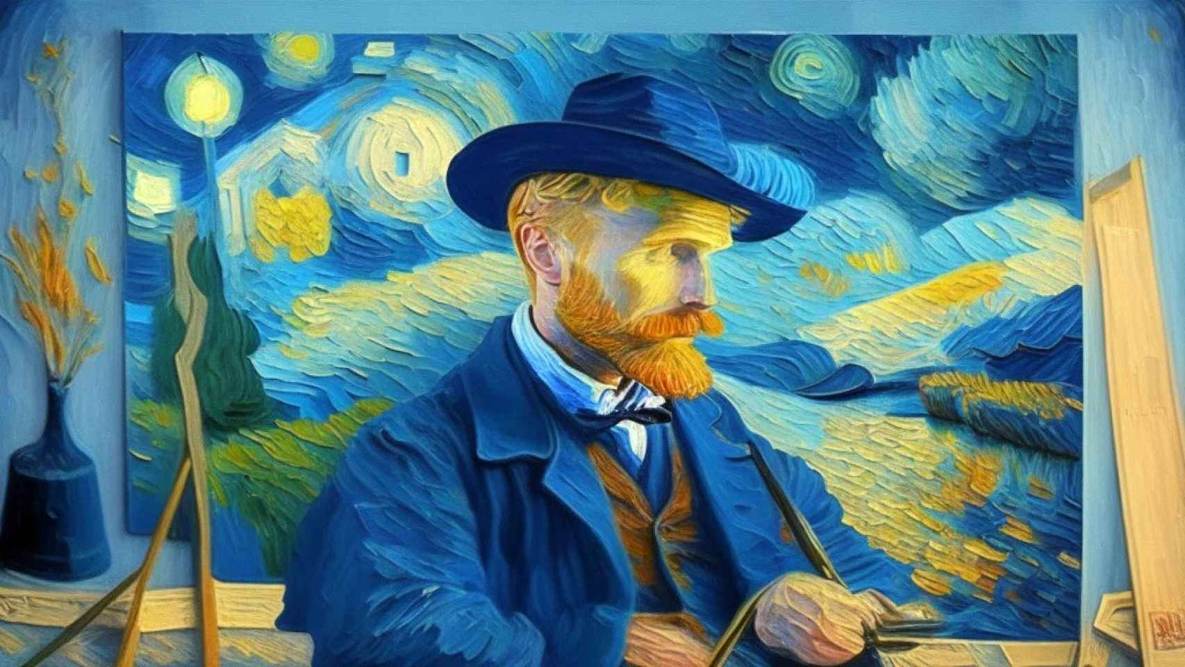 Ilustración al estilo de Van Gogh generada por la IA Dreamlike