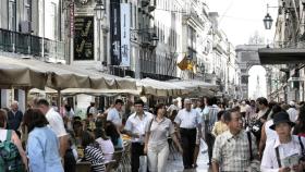 La céntrica Rua Augusta, en Lisboa.