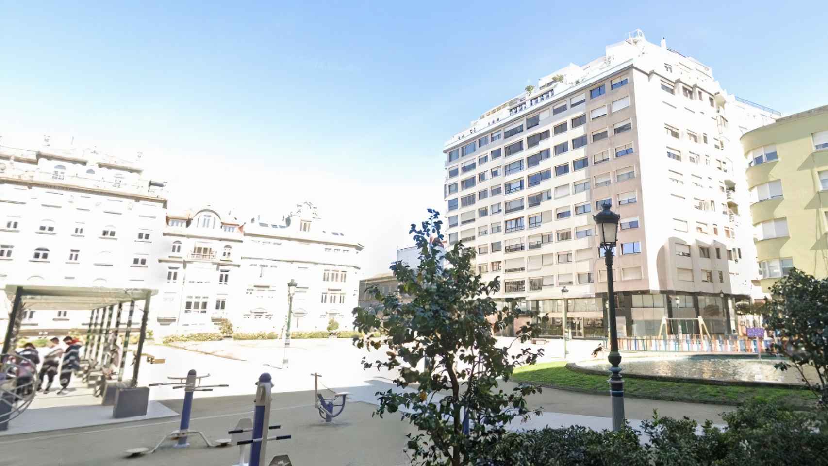 Plaza de Portugal, en Vigo.