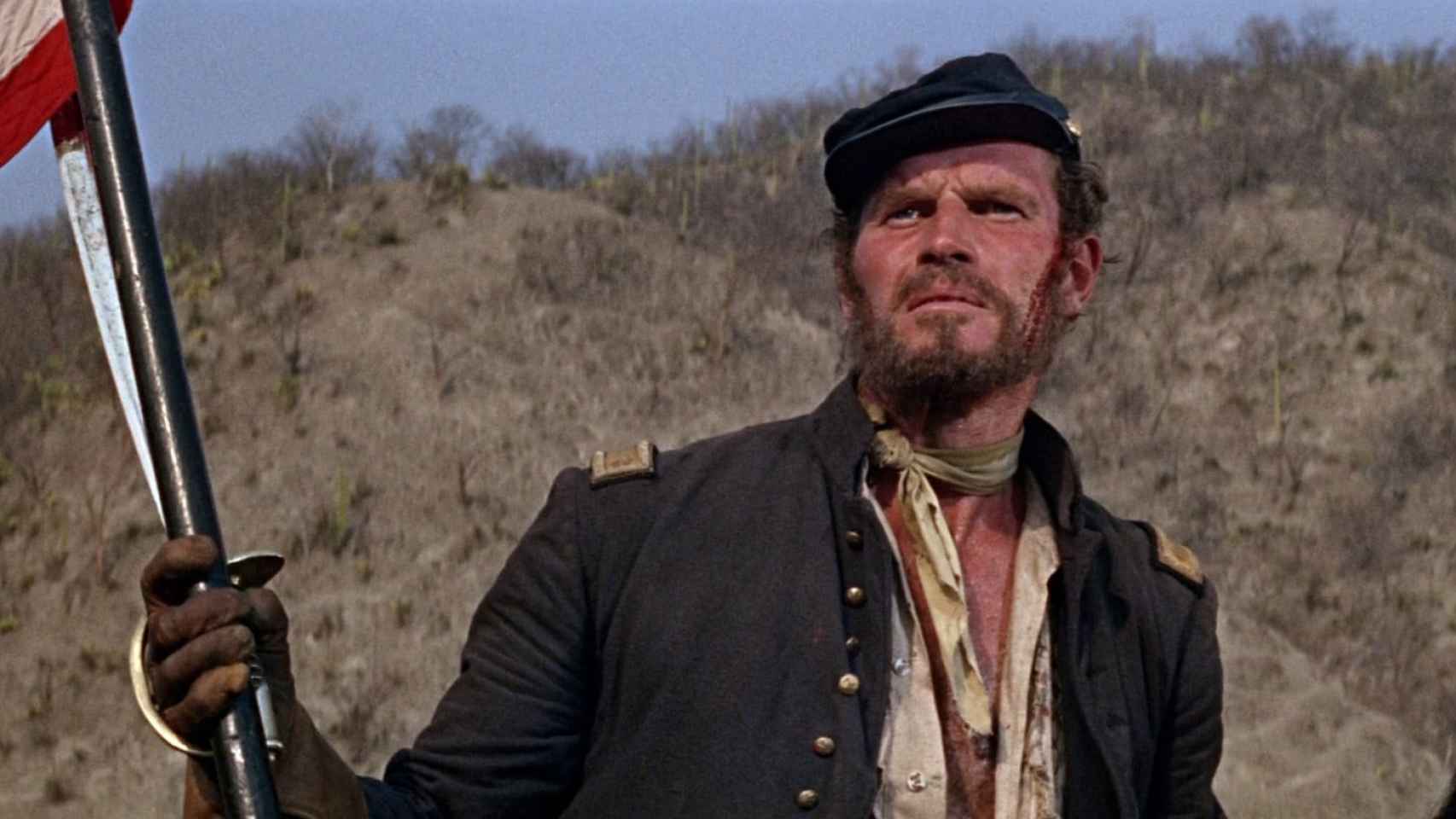 Charlton Heston en 'Mayor Dundee', de Sam Peckinpah (1965)