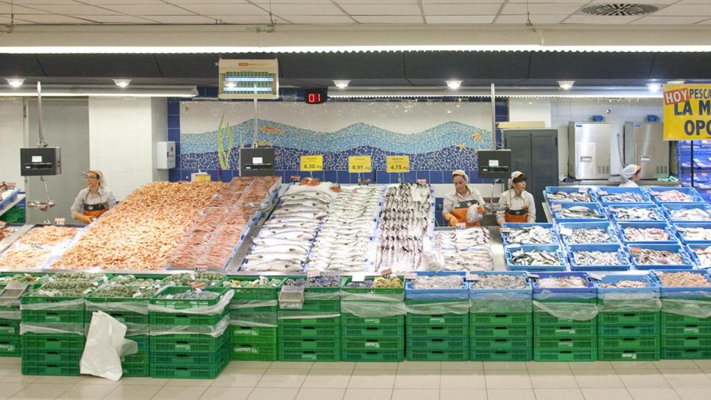 Pescadería de Mercadona.