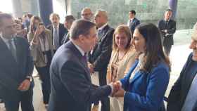 La consejera de Murcia Sara Rubira con el ministro  Luis Planas en la inauguración de la feria.
