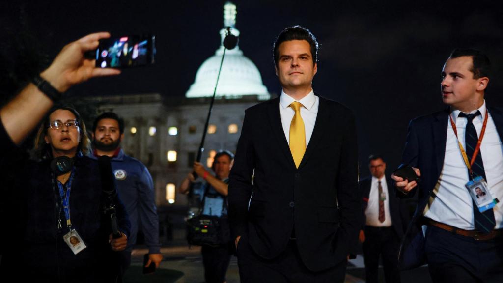 El congresista estadounidense Matt Gaetz, que he interpuesto la moción para destituir a Kevin McCarthy.