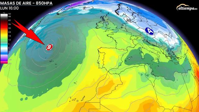 Las bajas presiones que podrían afectar a España a partir de la semana que viene. ElTiempo.es