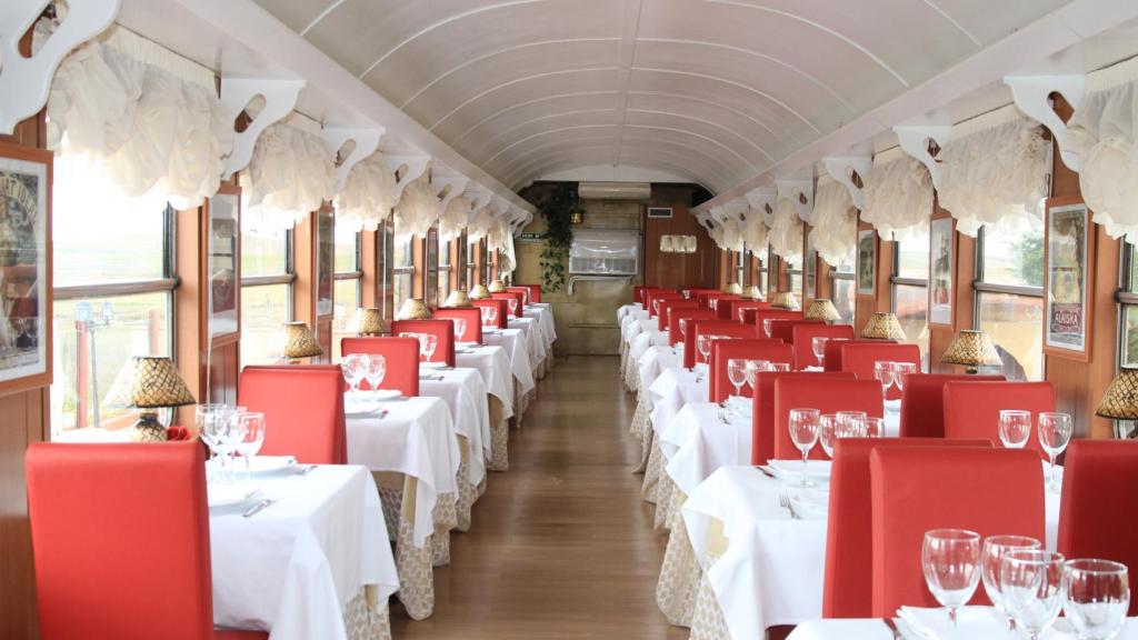 Imagen del vagón en el Restaurante La Postal
