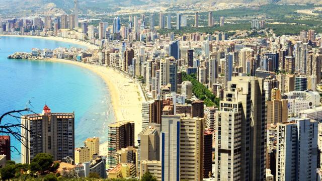 Una vista de Benidorm, la capital turística de la Comunidad Valenciana.