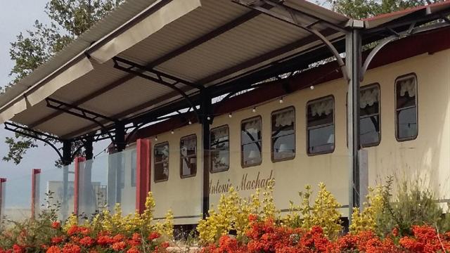 El vagón del Restaurante La Postal en Segovia