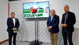 Presentación de Ecocultura 2023 con el presidente de la Diputación de Zamora, Javier Faúndez; y los diputados Emilio Fernández y José Ángel Ruíz
