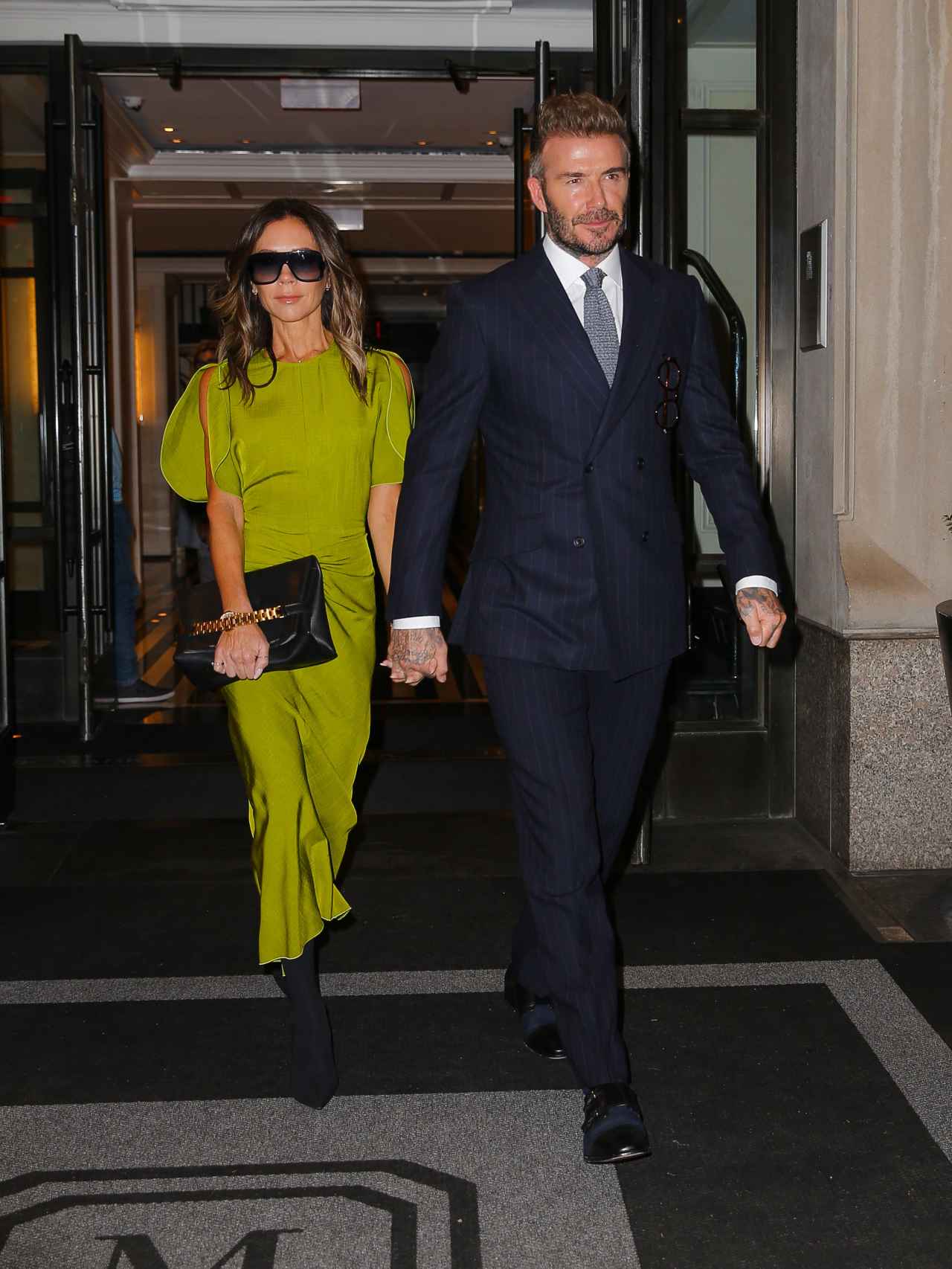 David Beckham y Victoria, durante un evento en Nueva York.