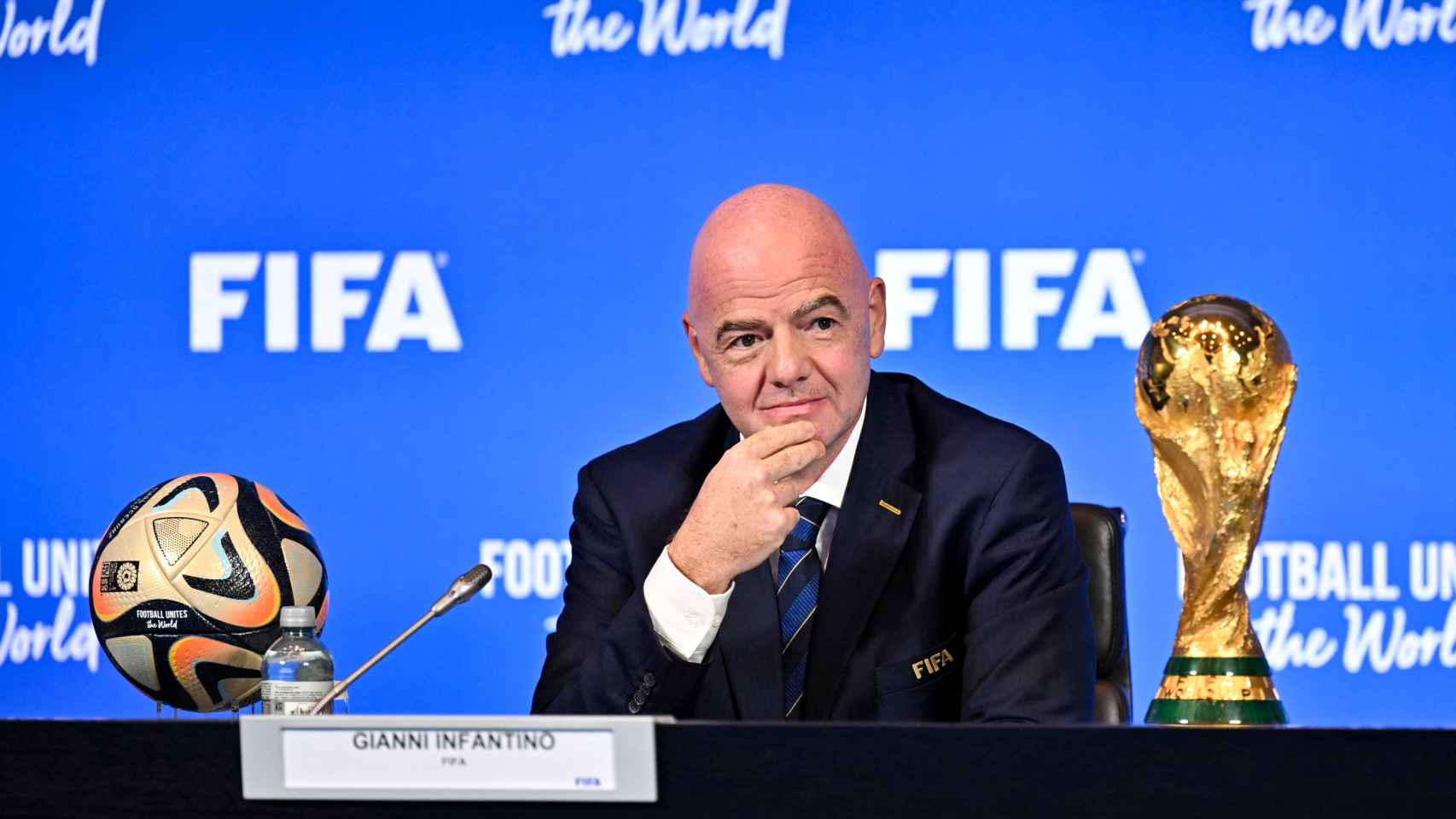 Gianni Infantino, durante el Consejo de la FIFA