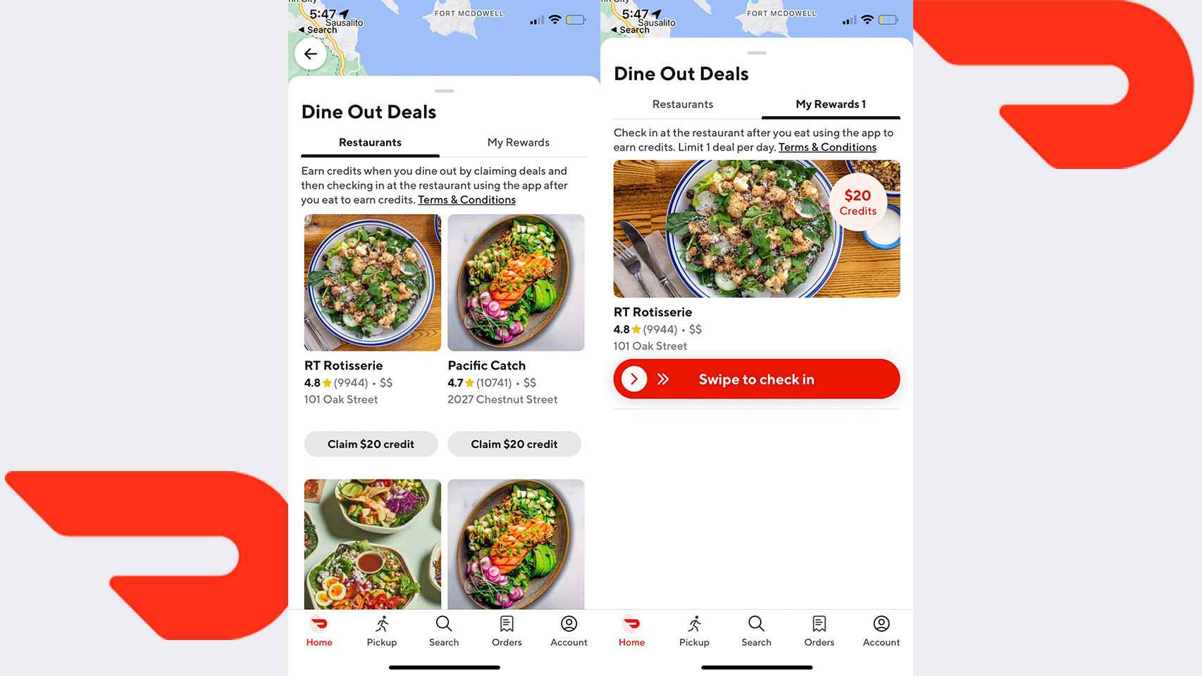 DoorDash y sus ofertas en la app