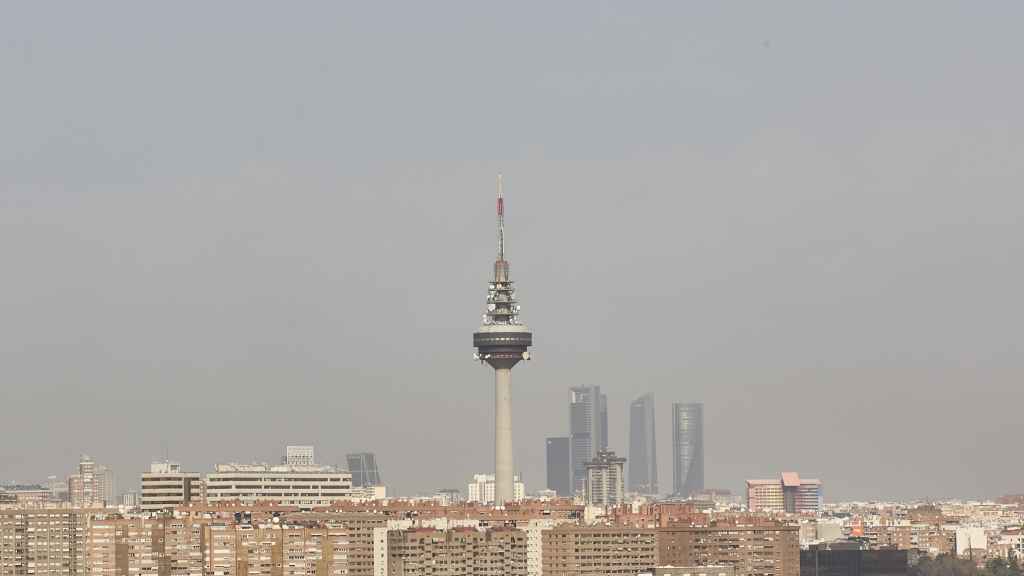 Boina de contaminación en Madrid el pasado 10 de febrero de 2022.