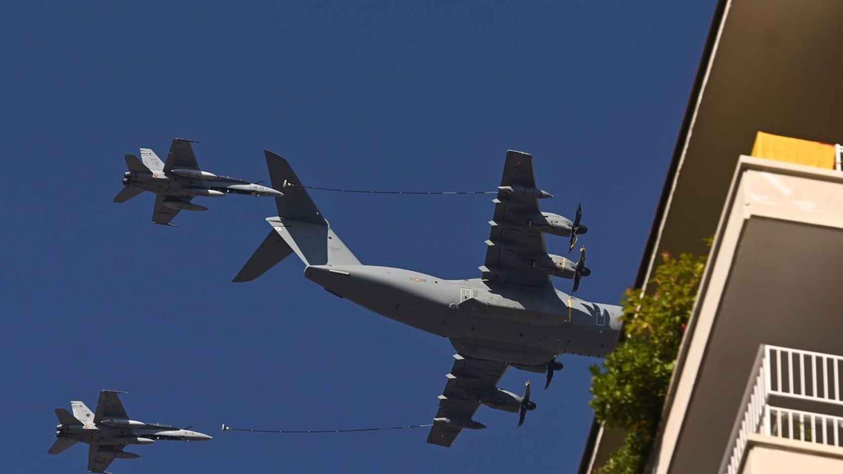 Esta es la razón por la que hay tantos aviones del Ejército sobrevolando Madrid.