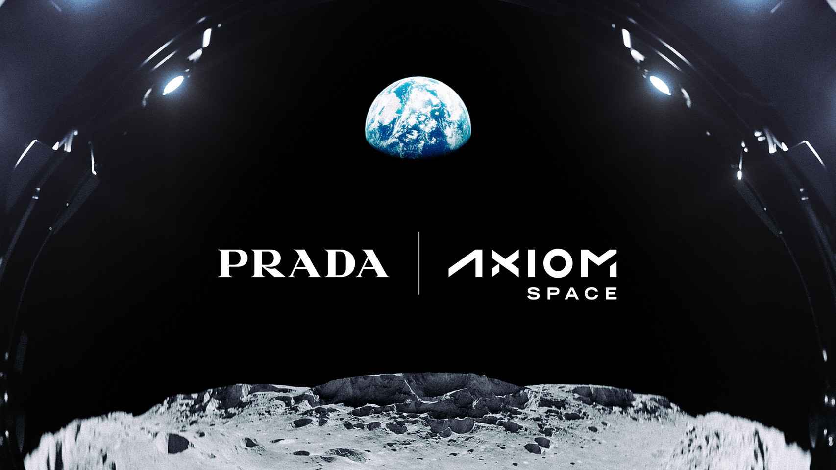 Logo de la colaboración entre PRADA y Axiom Space