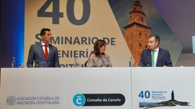 Acto de bienvenida del 40 seminario de Ingeniería Hospitalaria en Palexco, A Coruña.