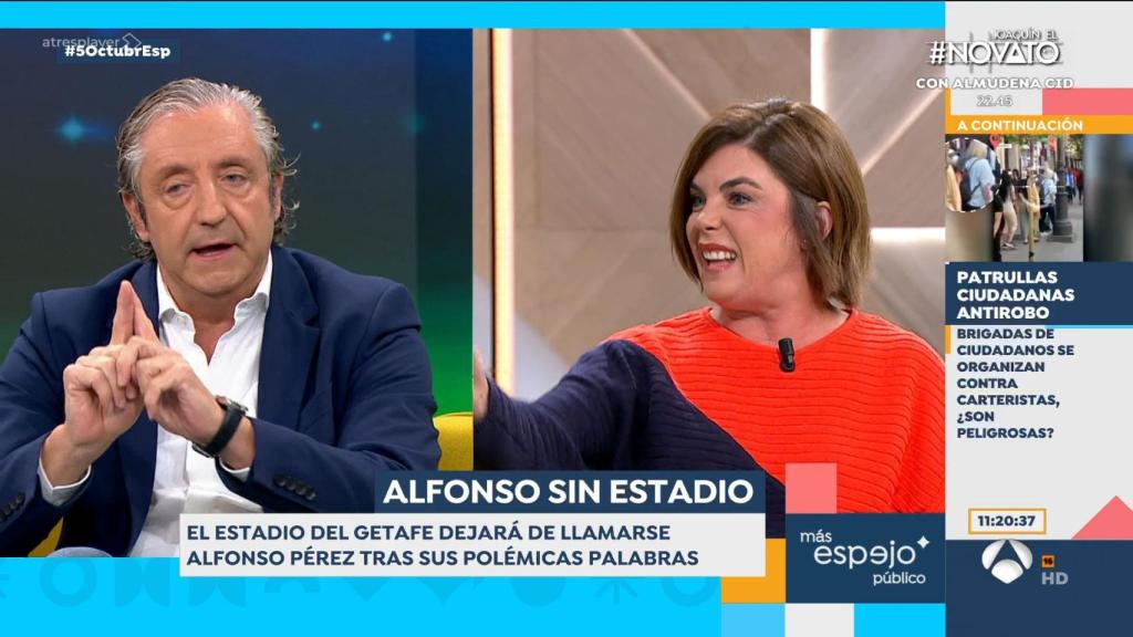 Josep Pedrerol y Samanta Villar en 'Espejo Público'.